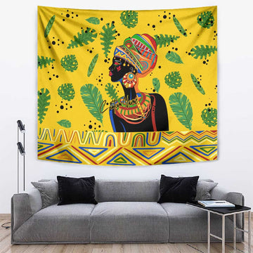 Personalized African Woman Tapestry Tropical Style DT02