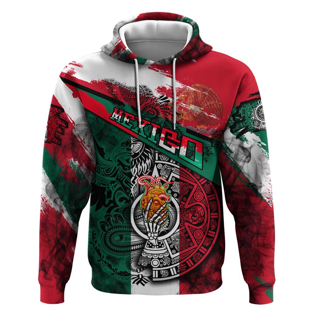 My Home My Blood Mexico Hoodie Mexican Map Aztec DT02