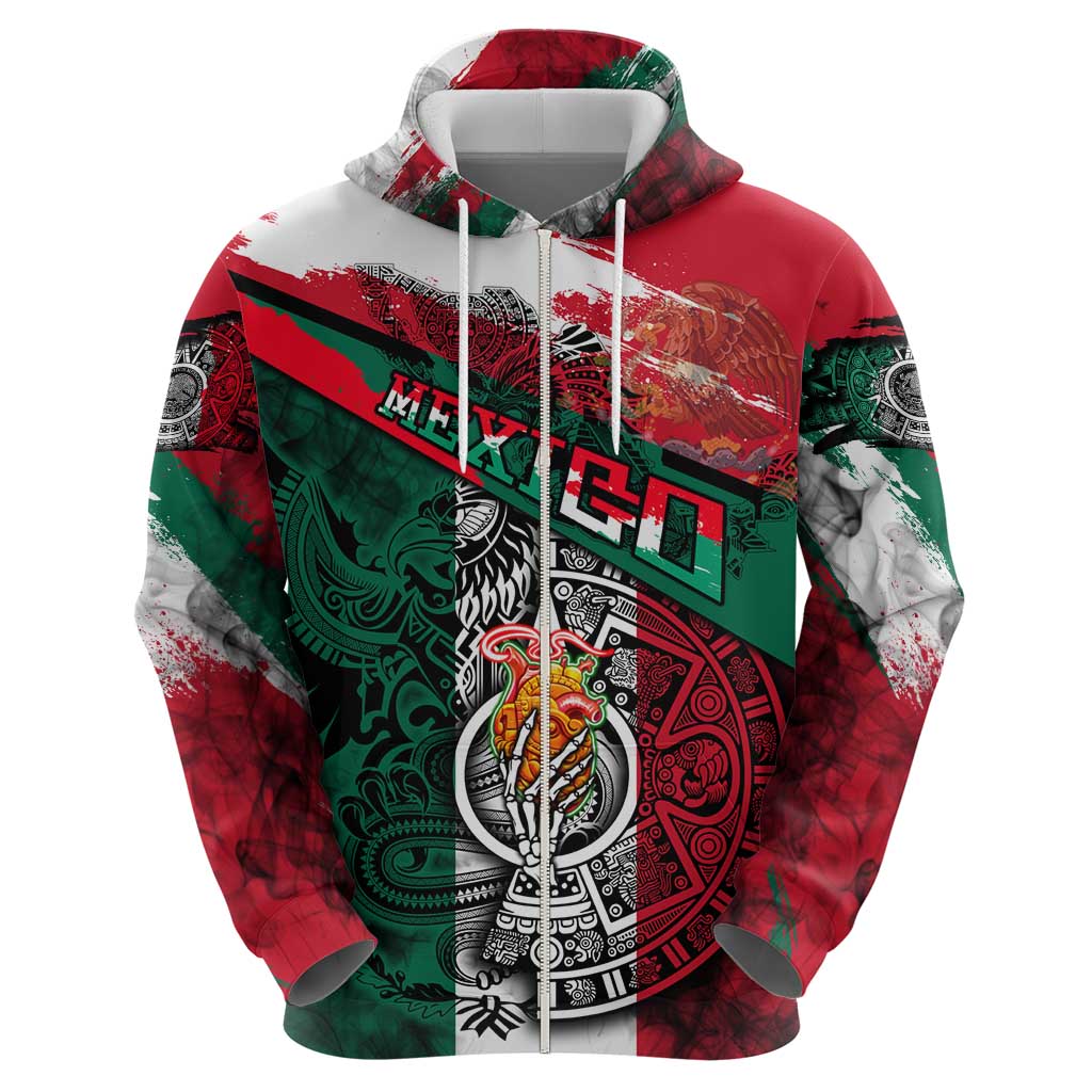 My Home My Blood Mexico Hoodie Mexican Map Aztec DT02