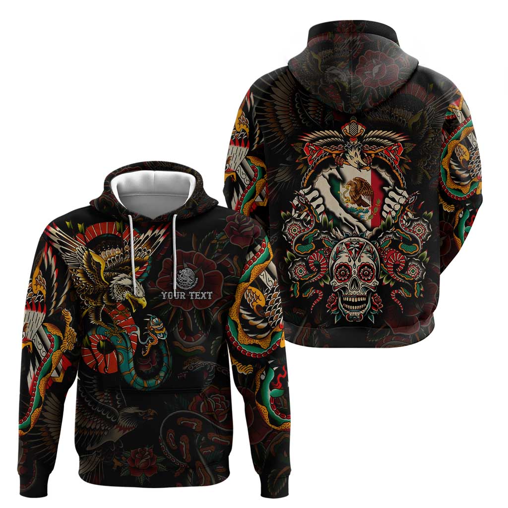 Mexico Sugar Skull Hoodie Tattoo Art Mexican Flag DT02