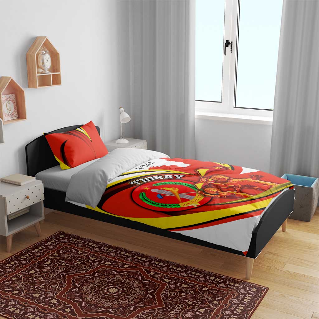 Ethiopia Tigray Bedding Set Revolution Emblem Freedom Fighters and Flag DT02