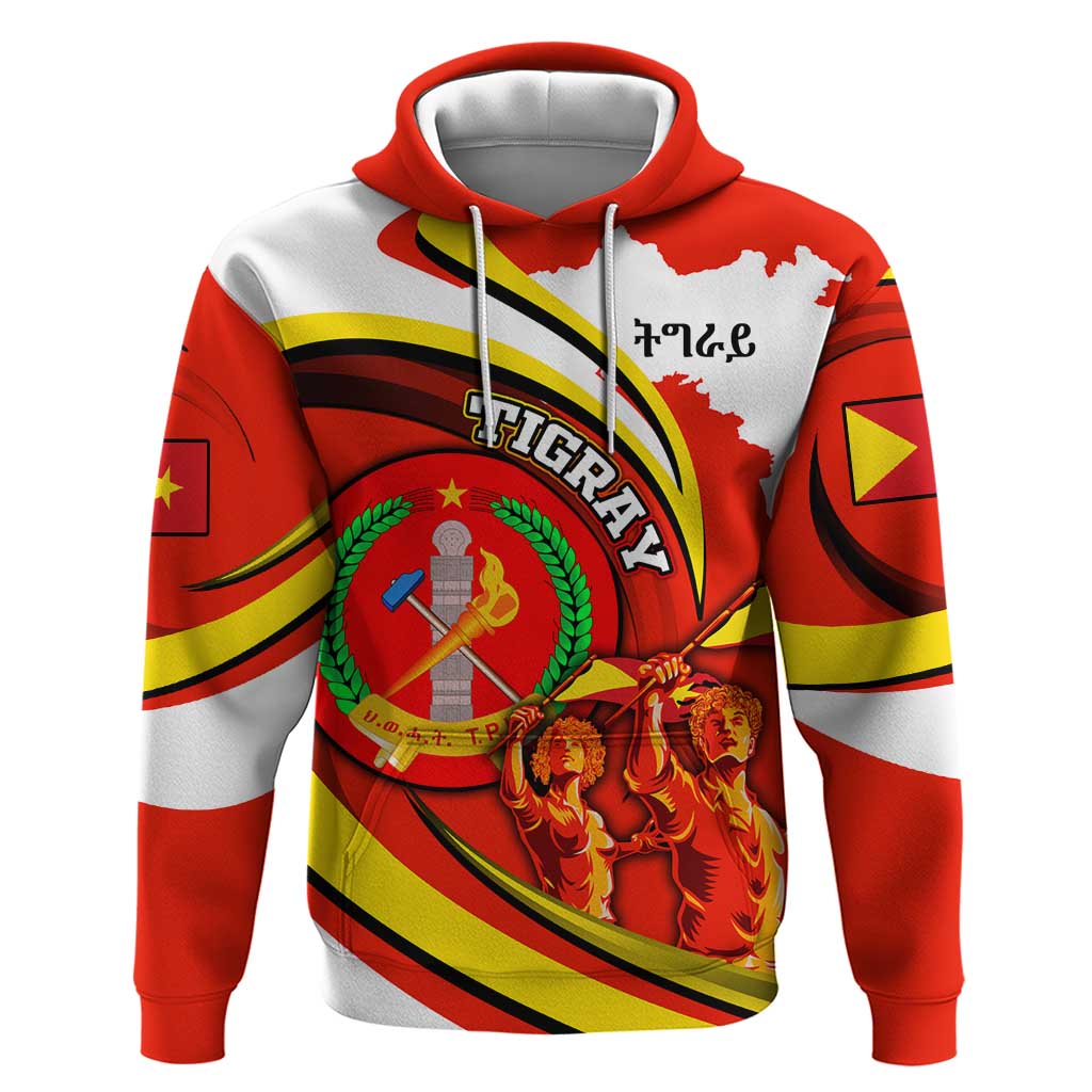 Ethiopia Tigray Revolution Hoodie Emblem Freedom Fighters and Flag DT02