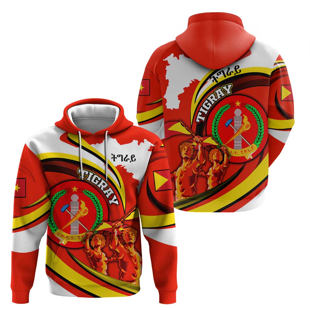 Ethiopia Tigray Revolution Hoodie Emblem Freedom Fighters and Flag DT02