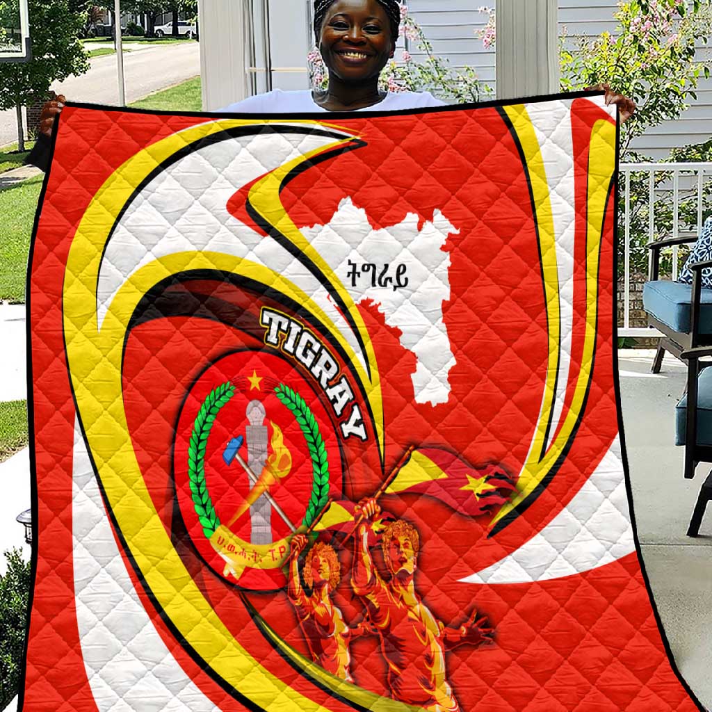 Ethiopia Tigray Quilt Revolution Emblem Freedom Fighters and Flag DT02