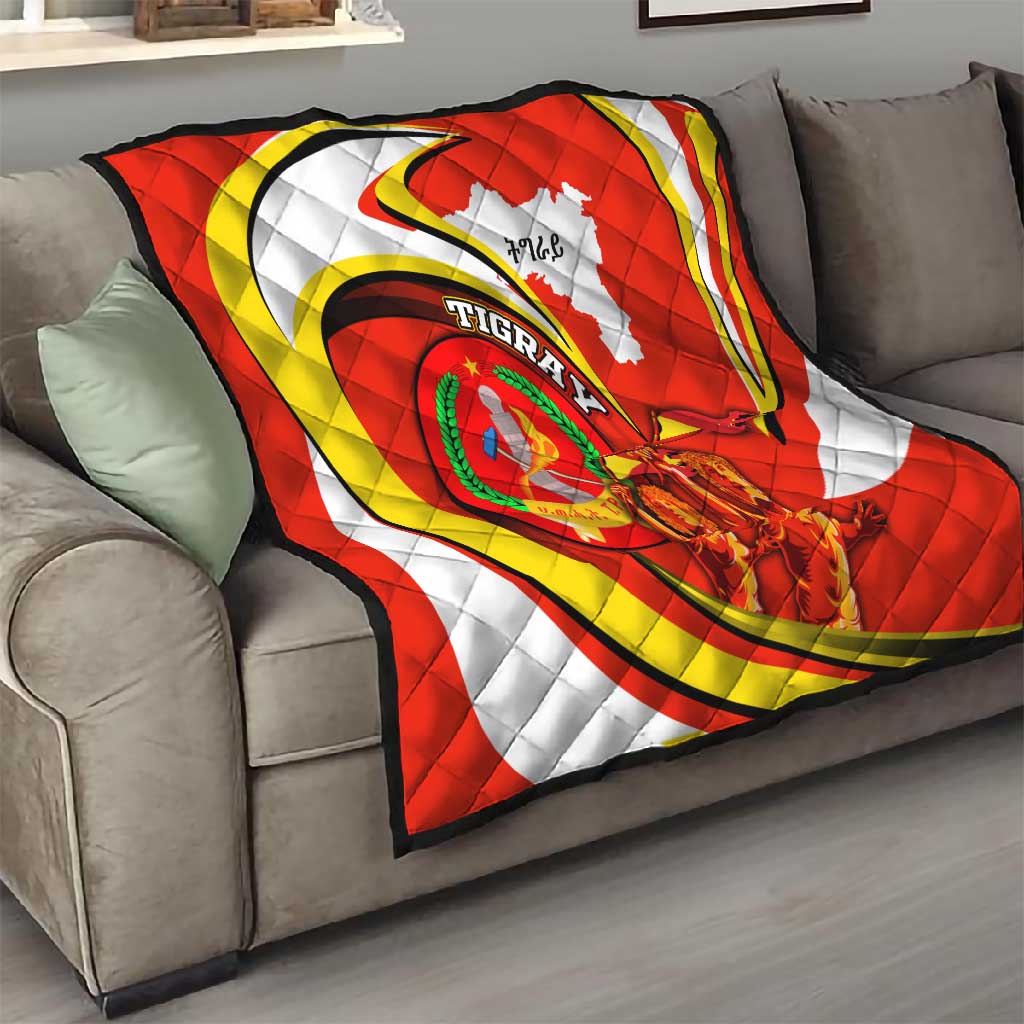 Ethiopia Tigray Quilt Revolution Emblem Freedom Fighters and Flag DT02