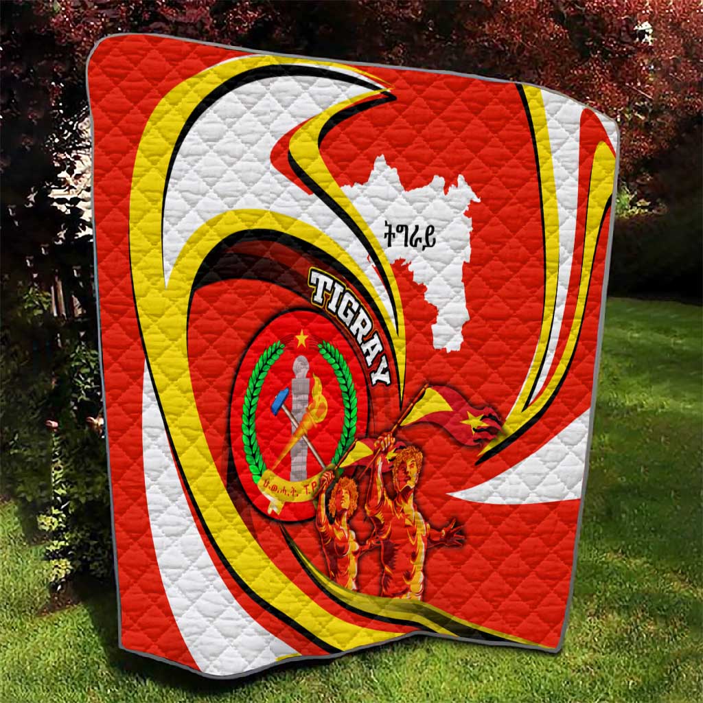 Ethiopia Tigray Quilt Revolution Emblem Freedom Fighters and Flag DT02