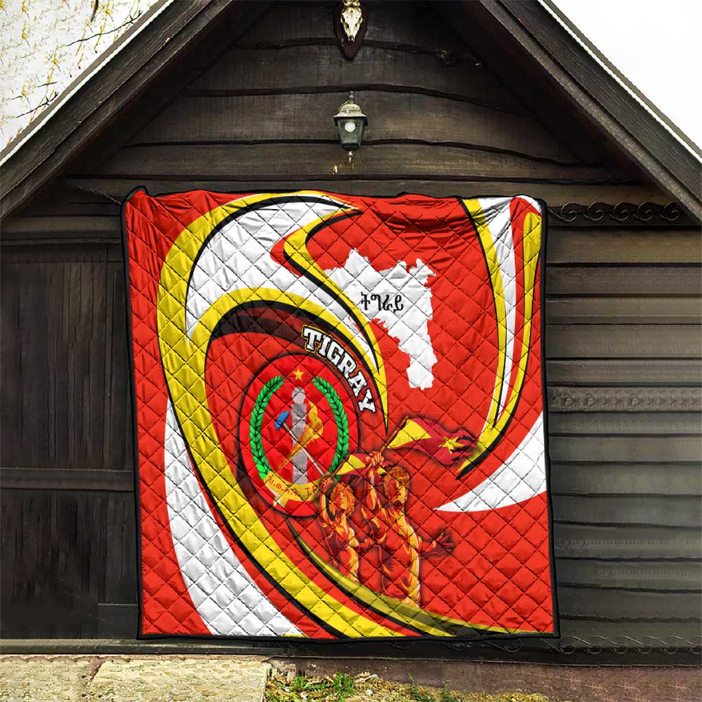 Ethiopia Tigray Quilt Revolution Emblem Freedom Fighters and Flag DT02