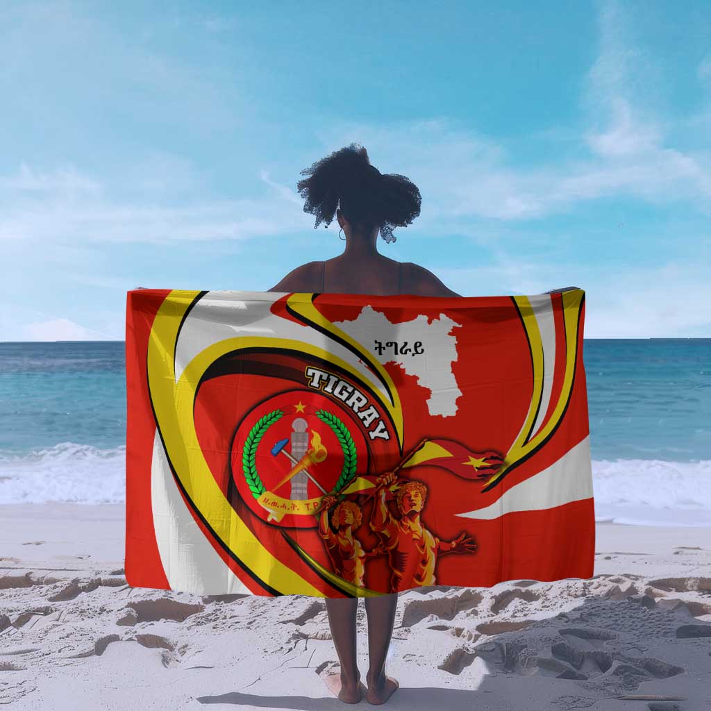 Ethiopia Tigray Sarong Revolution Emblem Freedom Fighters and Flag DT02