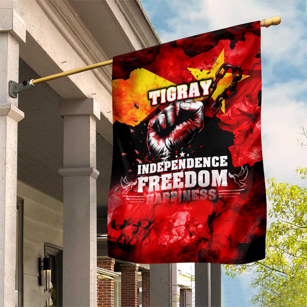 Tigrayans Independence Garden Flag I Stand with Tigray - Fist of Freedom DT02