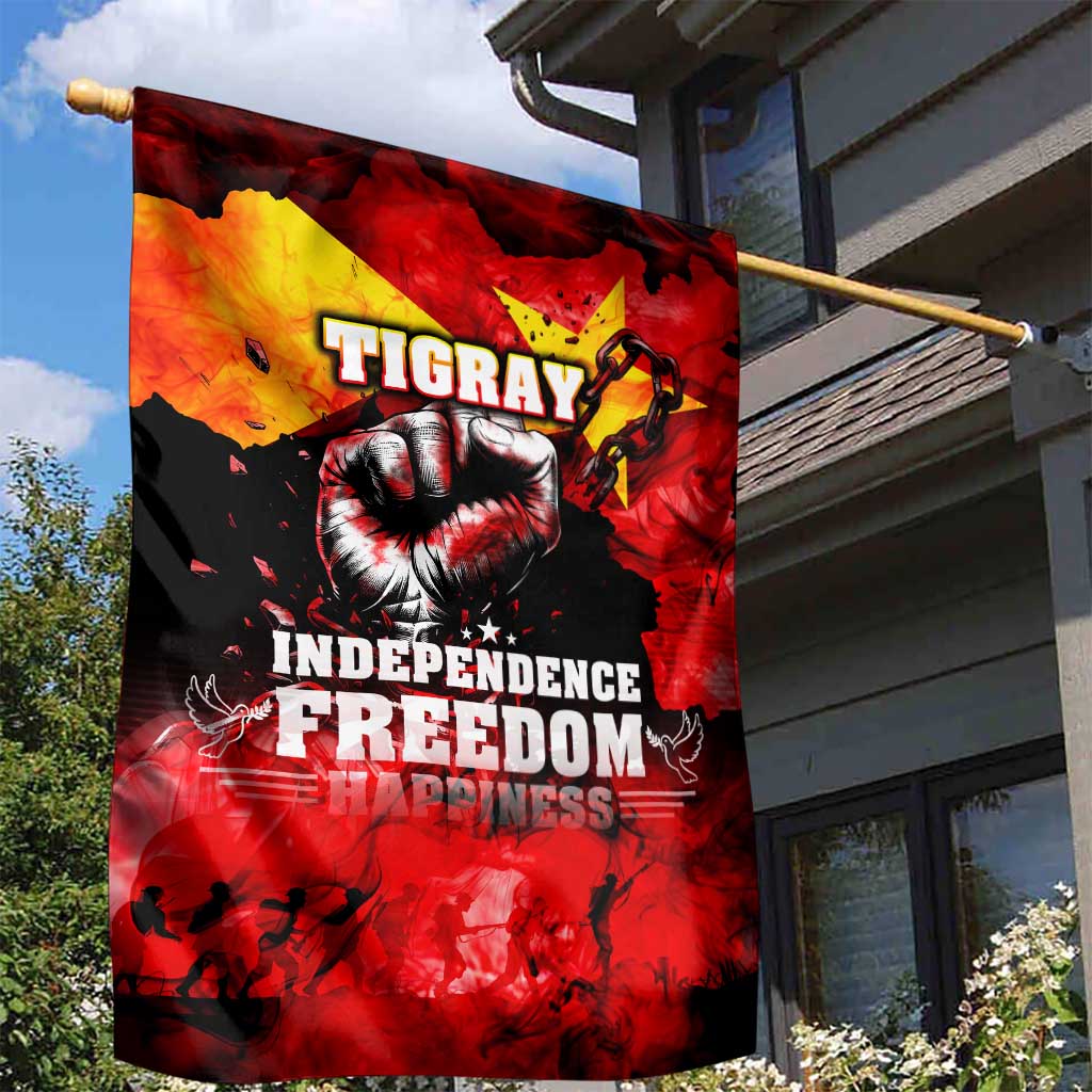Tigrayans Independence Garden Flag I Stand with Tigray - Fist of Freedom DT02