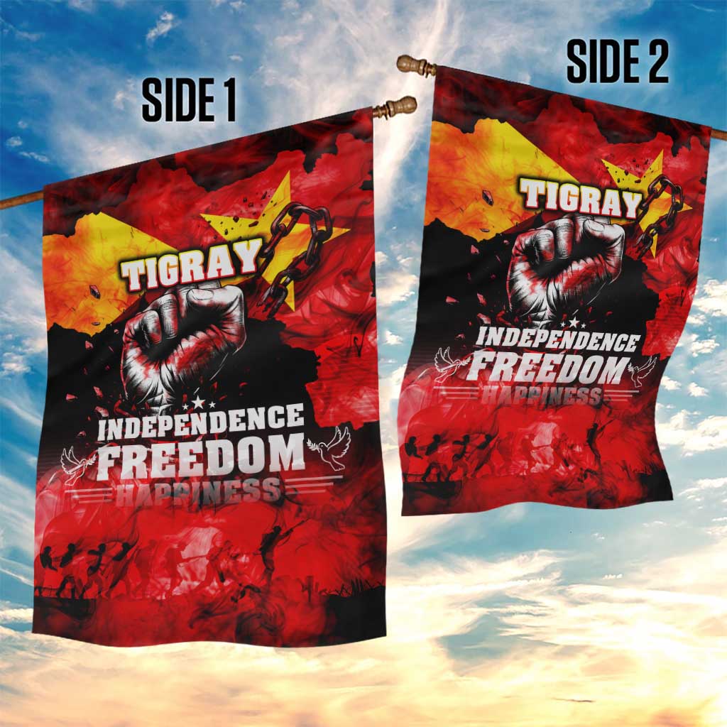 Tigrayans Independence Garden Flag I Stand with Tigray - Fist of Freedom DT02