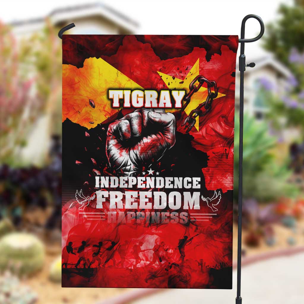Tigrayans Independence Garden Flag I Stand with Tigray - Fist of Freedom DT02