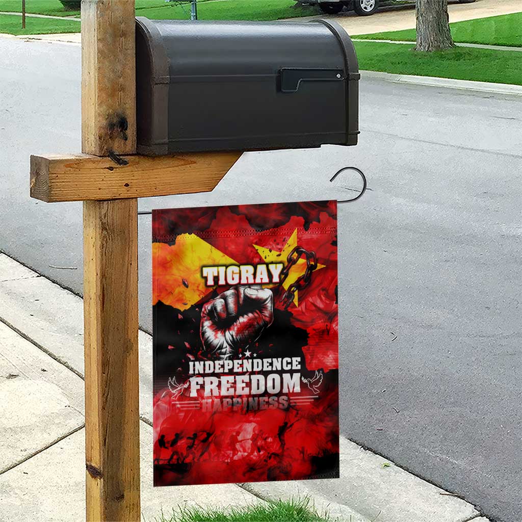 Tigrayans Independence Garden Flag I Stand with Tigray - Fist of Freedom DT02