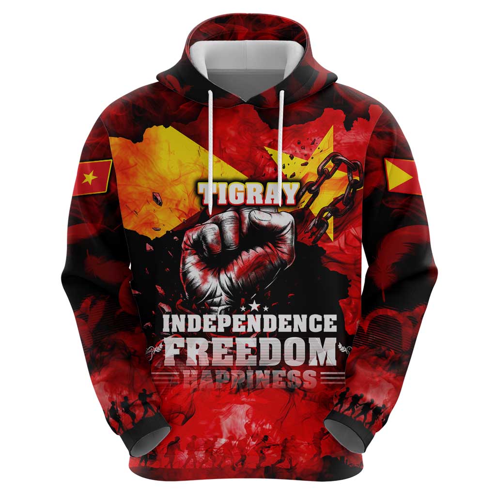 I Stand with Tigray Hoodie Tigray Independence - Fist of Freedom DT02