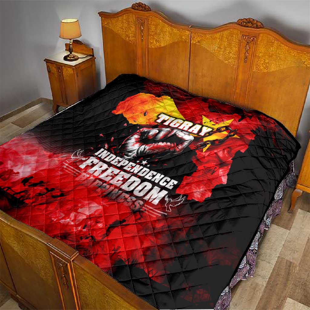 Tigrayans Independence Quilt I Stand with Tigray - Fist of Freedom DT02