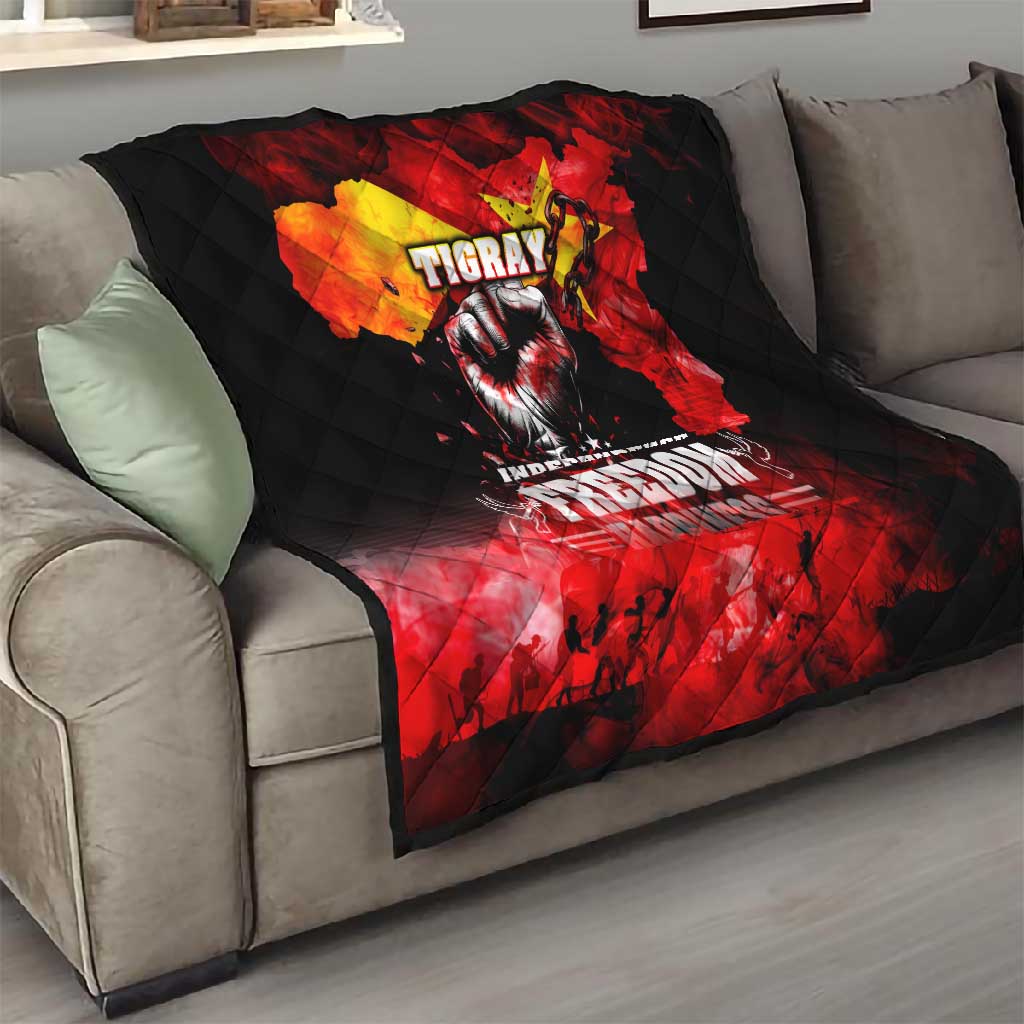Tigrayans Independence Quilt I Stand with Tigray - Fist of Freedom DT02