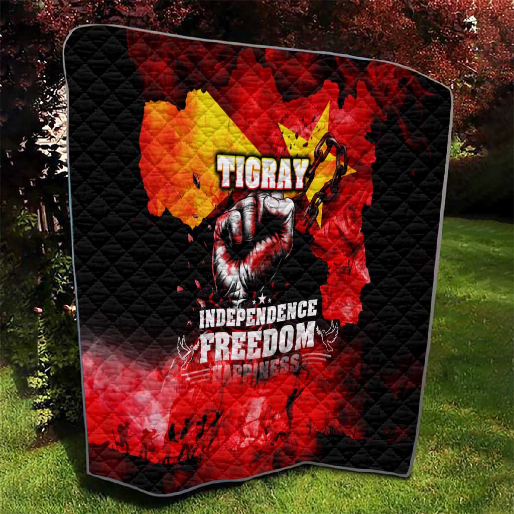 Tigrayans Independence Quilt I Stand with Tigray - Fist of Freedom DT02
