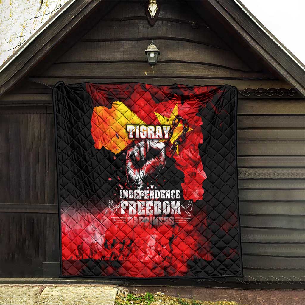 Tigrayans Independence Quilt I Stand with Tigray - Fist of Freedom DT02