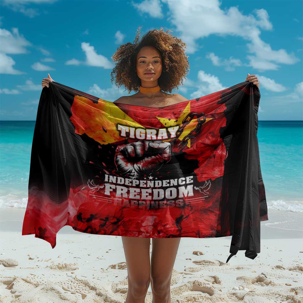 Tigrayans Independence Sarong I Stand with Tigray - Fist of Freedom DT02