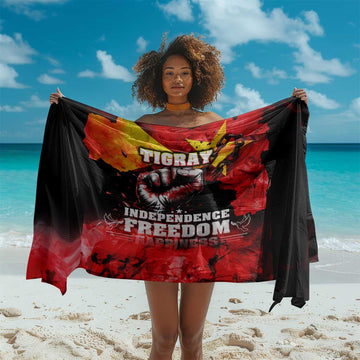 Tigrayans Independence Sarong I Stand with Tigray - Fist of Freedom DT02