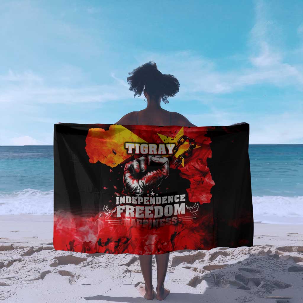 Tigrayans Independence Sarong I Stand with Tigray - Fist of Freedom DT02