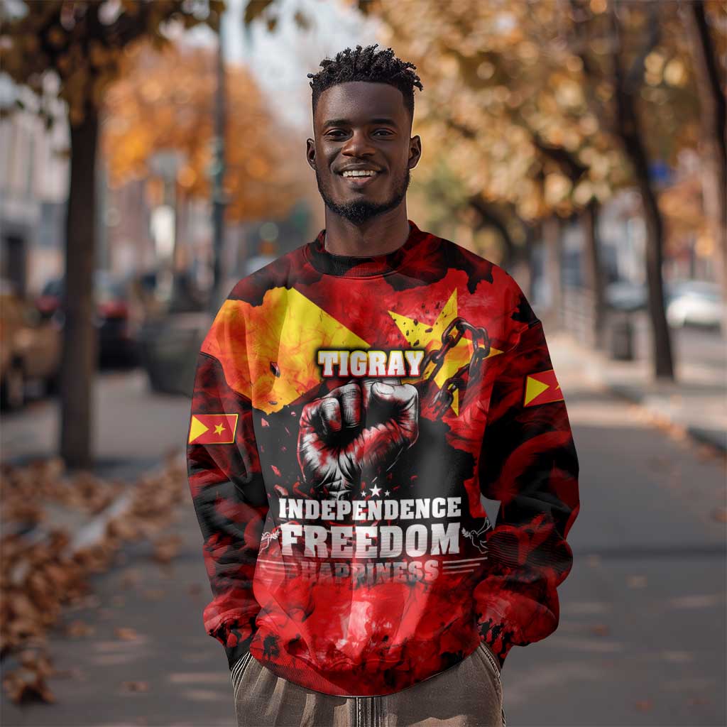 Tigrayans Independence Sweatshirt I Stand with Tigray - Fist of Freedom DT02