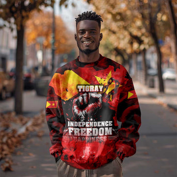 Tigrayans Independence Sweatshirt I Stand with Tigray - Fist of Freedom DT02