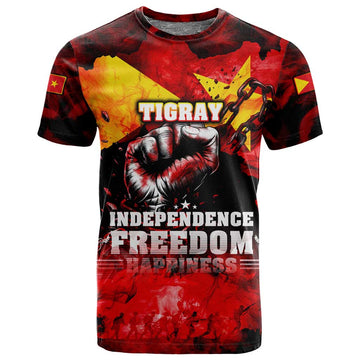 Tigrayans Independence T shirt I Stand with Tigray - Fist of Freedom DT02
