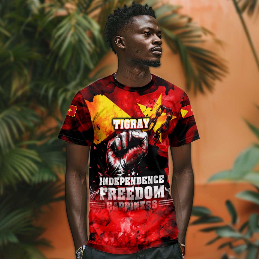 Tigrayans Independence T shirt I Stand with Tigray - Fist of Freedom DT02