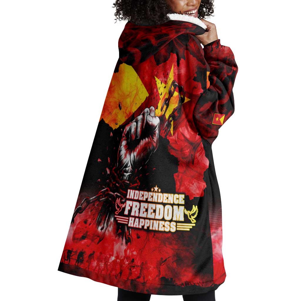 Tigrayans Independence Wearable Blanket Hoodie I Stand with Tigray - Fist of Freedom DT02