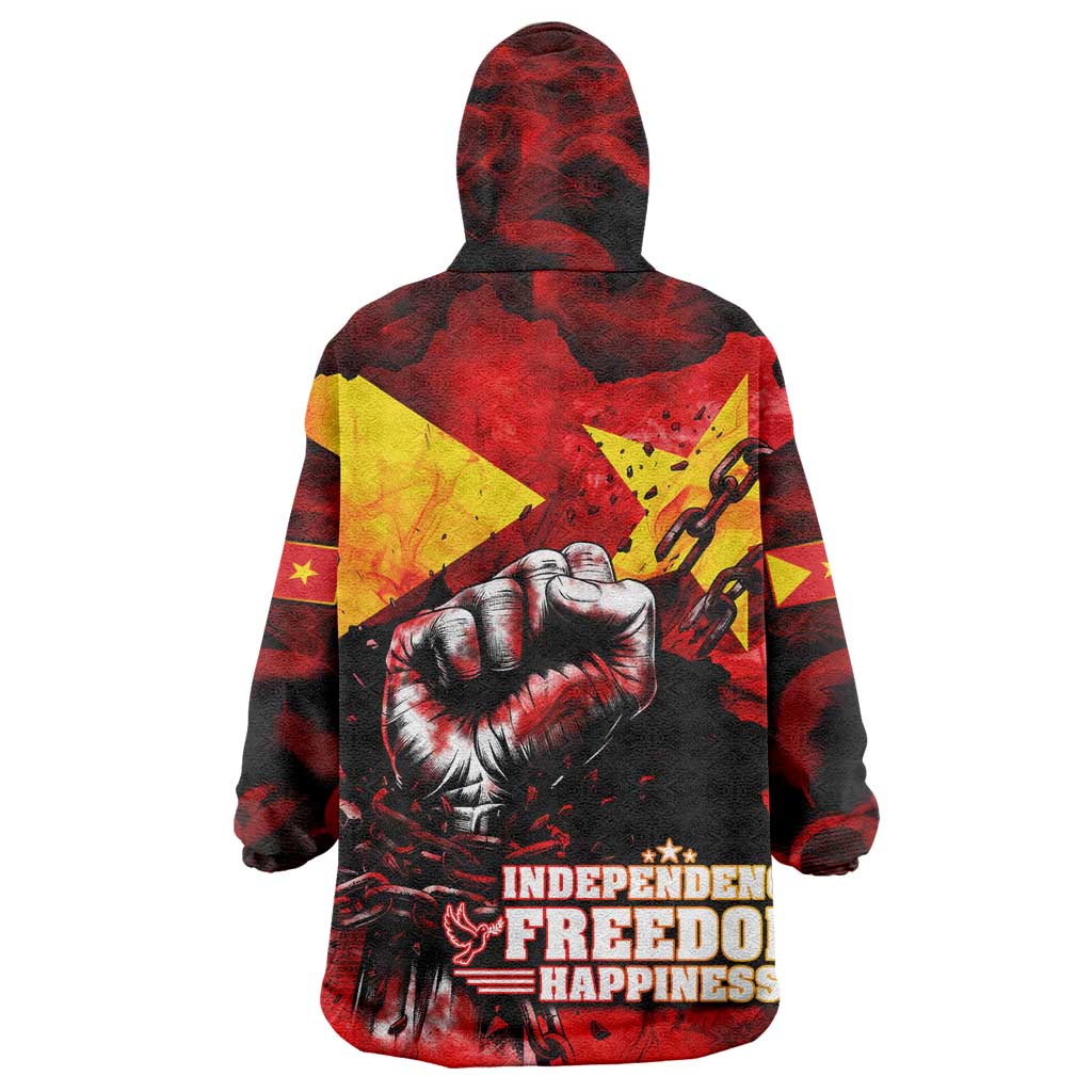 Tigrayans Independence Wearable Blanket Hoodie I Stand with Tigray - Fist of Freedom DT02