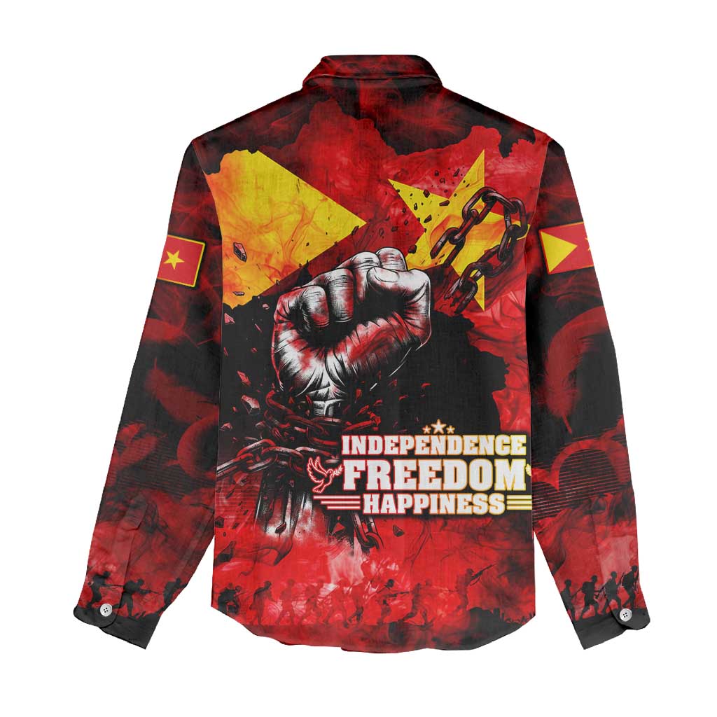 Tigrayans Independence Women Casual Shirt I Stand with Tigray - Fist of Freedom DT02