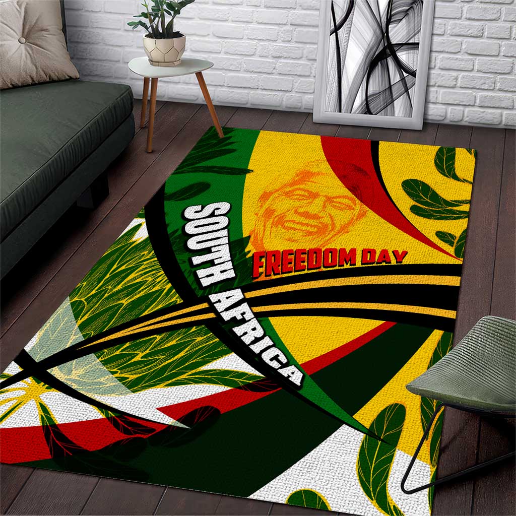 South Africa Freedom Day Mandela Area Rug National Pride Protea Flower DT02