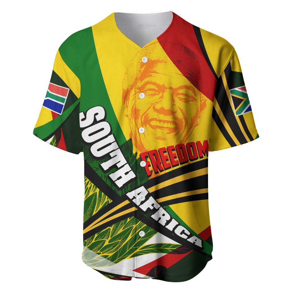 South Africa Freedom Day Mandela Baseball Jersey National Pride Protea Flower DT02
