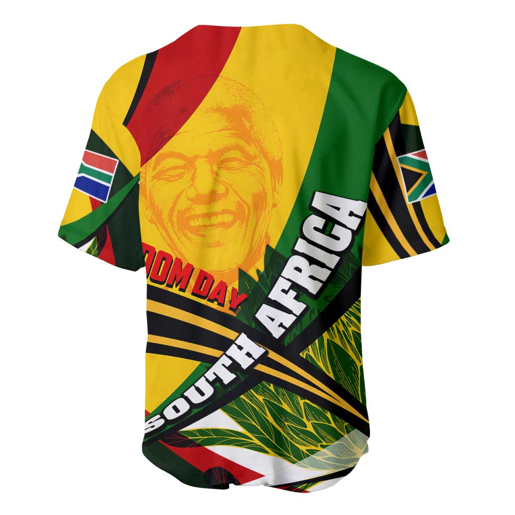 South Africa Freedom Day Mandela Baseball Jersey National Pride Protea Flower DT02