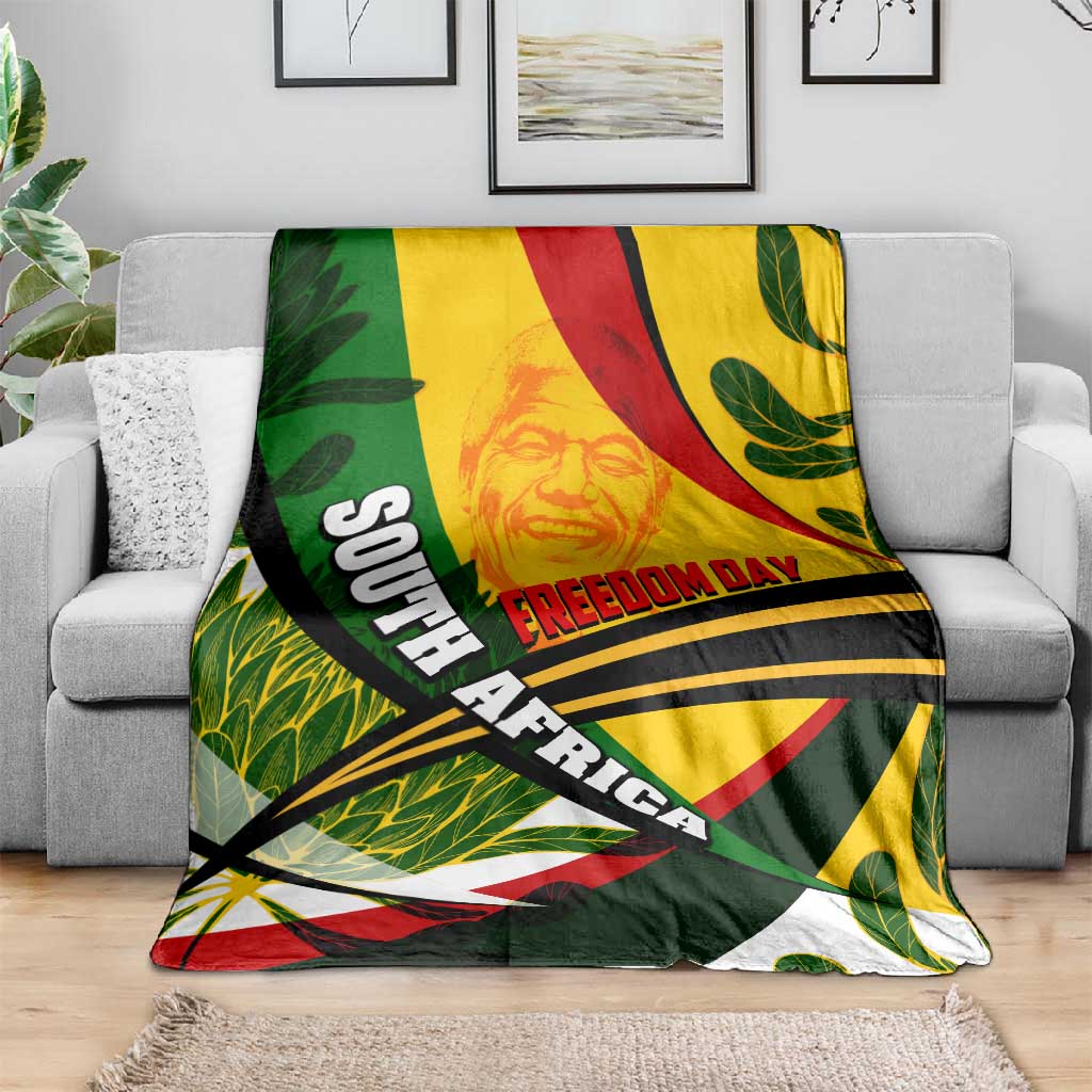 South Africa Freedom Day Mandela Blanket National Pride Protea Flower DT02