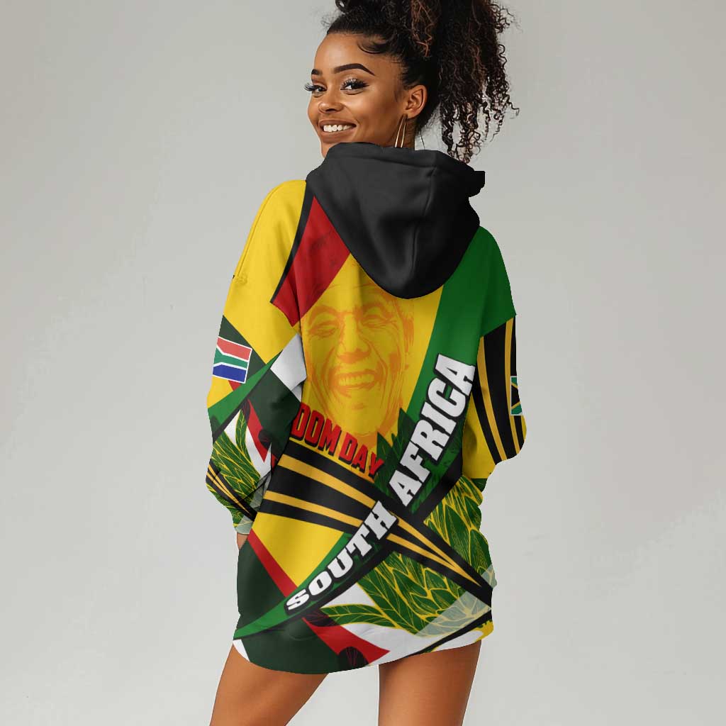 South Africa Freedom Day Mandela Hoodie Dress National Pride Protea Flower DT02
