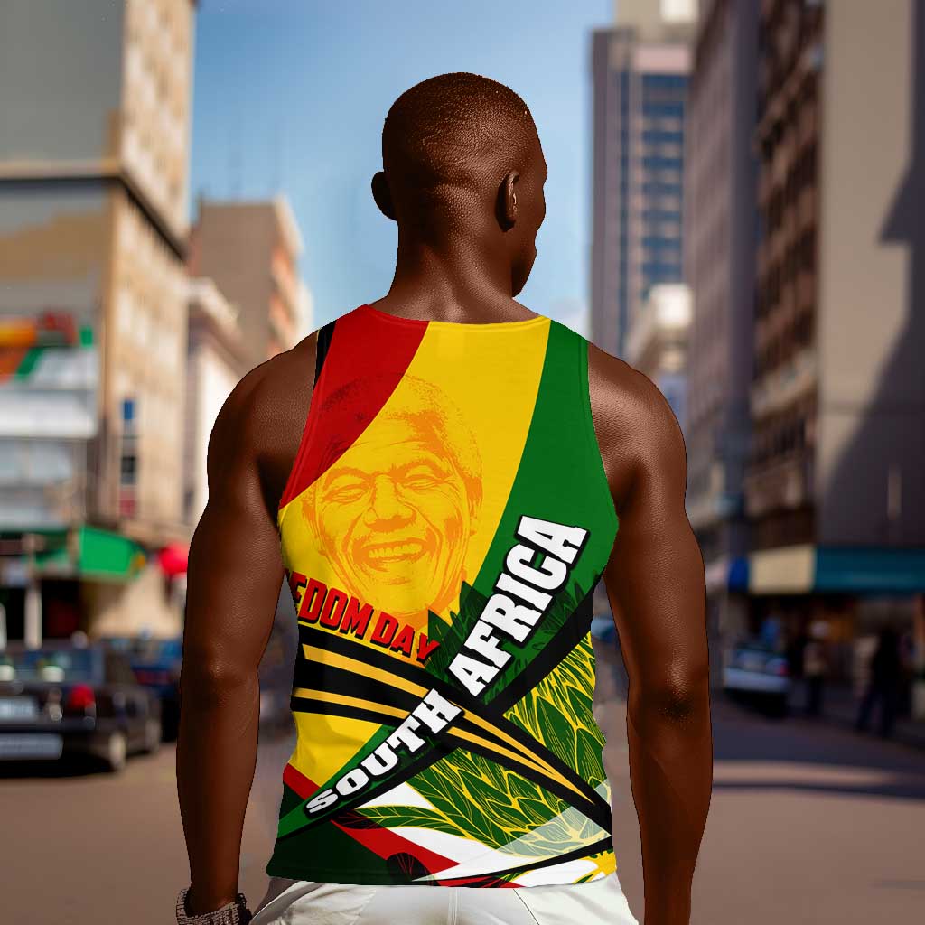 South Africa Freedom Day Mandela Men Tank Top National Pride Protea Flower DT02