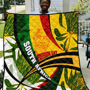 South Africa Freedom Day Mandela Quilt National Pride Protea Flower DT02