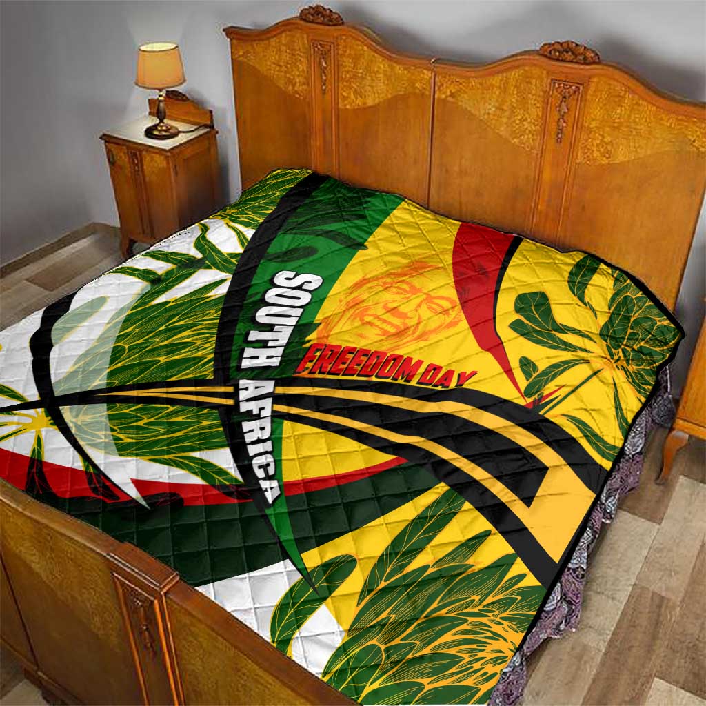 South Africa Freedom Day Mandela Quilt National Pride Protea Flower DT02