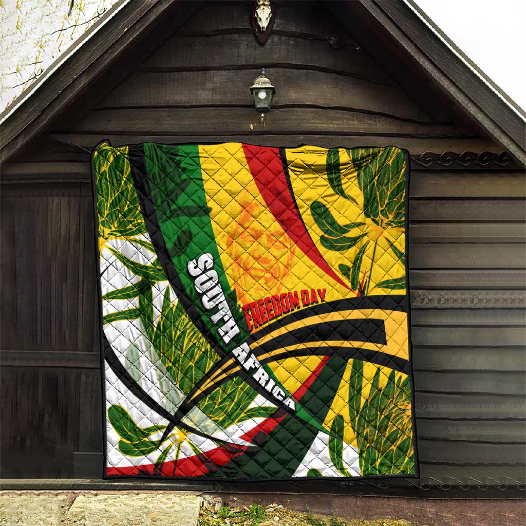 South Africa Freedom Day Mandela Quilt National Pride Protea Flower DT02