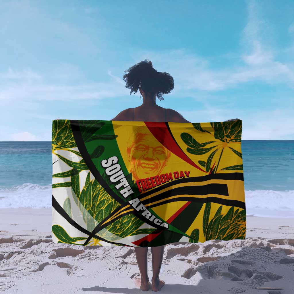 South Africa Freedom Day Mandela Sarong National Pride Protea Flower DT02