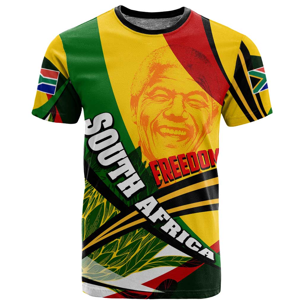 South Africa Freedom Day Mandela T shirt National Pride Protea Flower DT02