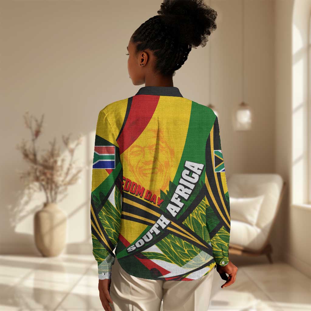 South Africa Freedom Day Mandela Women Casual Shirt National Pride Protea Flower DT02