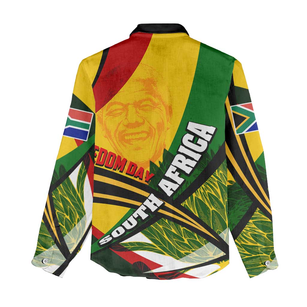 South Africa Freedom Day Mandela Women Casual Shirt National Pride Protea Flower DT02
