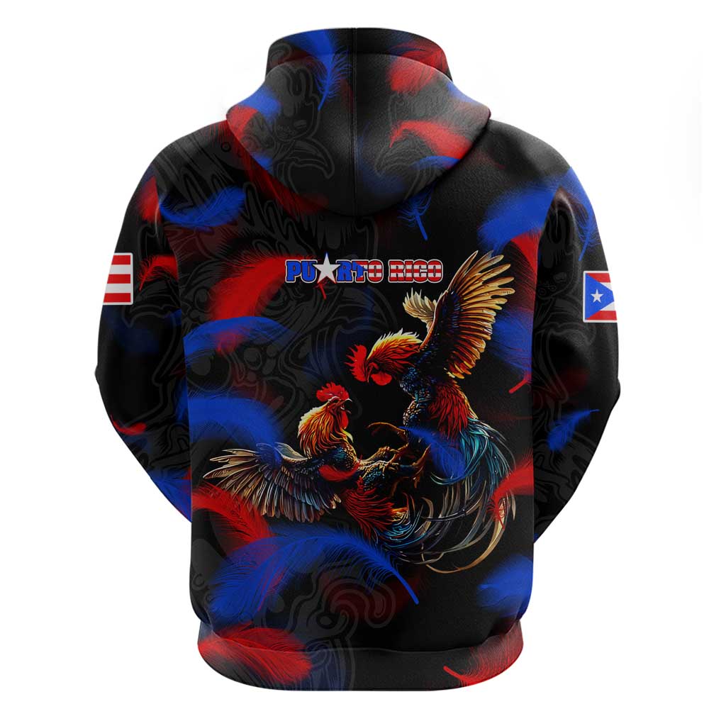 Puerto Rican Rooster Hoodie Puerto Rico Pride and Power Spirit DT02