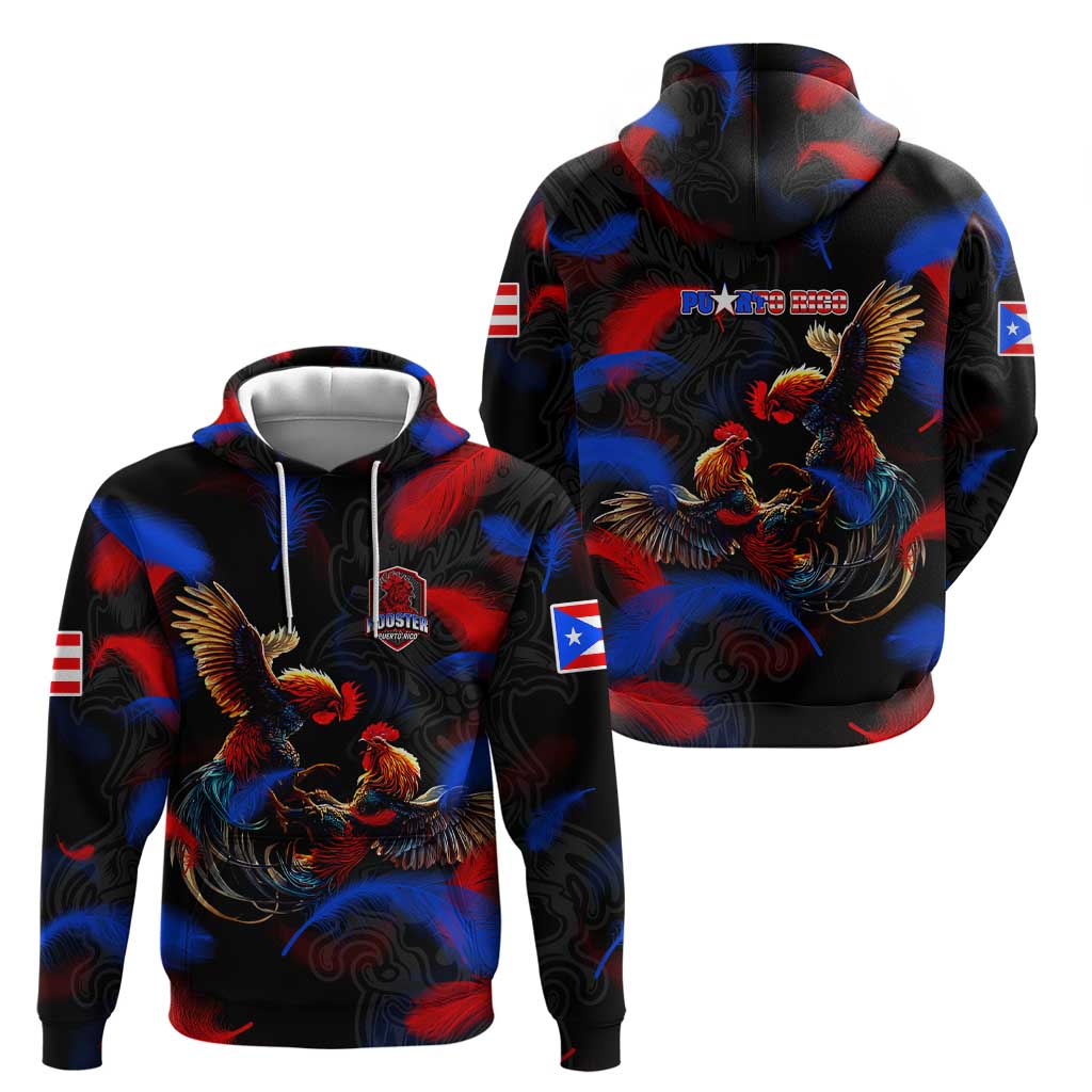Puerto Rican Rooster Hoodie Puerto Rico Pride and Power Spirit DT02