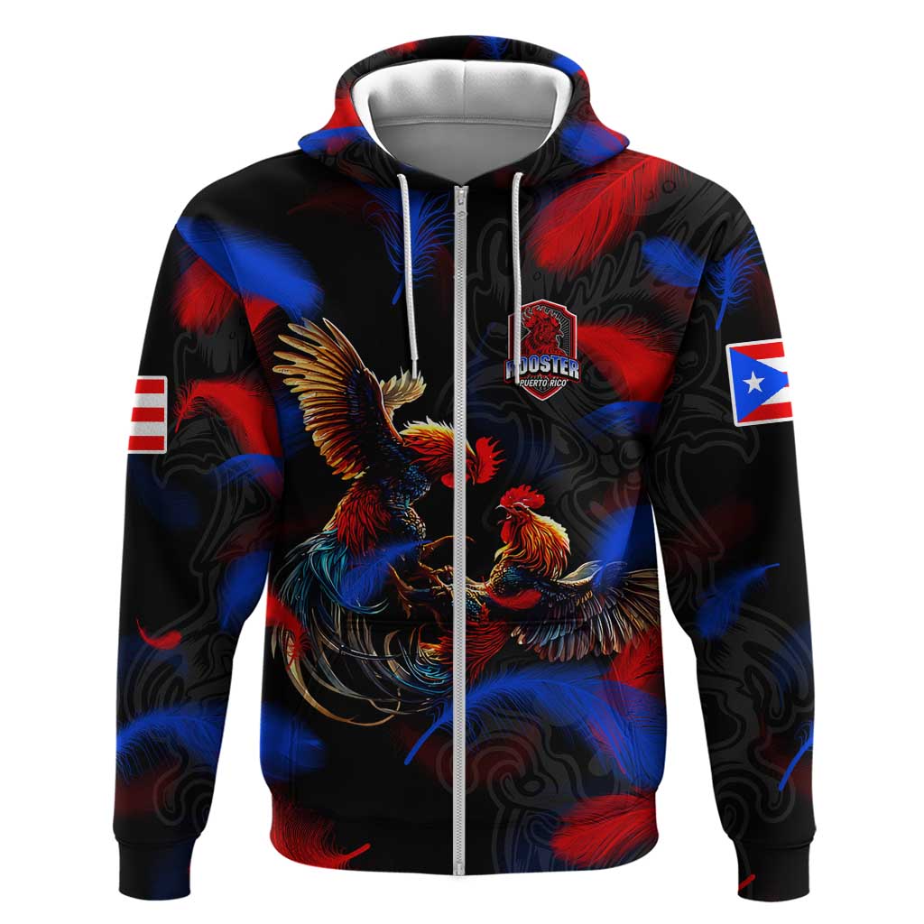 Puerto Rican Rooster Hoodie Puerto Rico Pride and Power Spirit DT02
