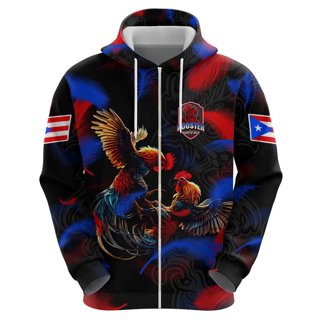 Puerto Rican Rooster Hoodie Puerto Rico Pride and Power Spirit DT02