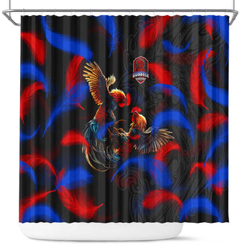 Puerto Rican Rooster Shower Curtain Puerto Rico Pride and Power Spirit DT02